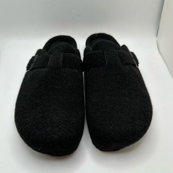 CUSHIONAIRE Womens Clog 7.5 BLACK FUR - Picture 2 of 7